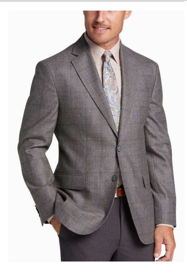 Joseph Abboud Modern Fit Sport Coat Gray Check