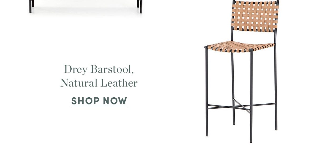 Drey Barstool, Natural Leather