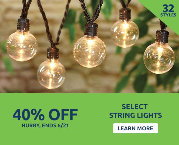 40% Off Select String Lights