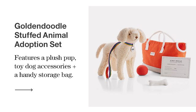 Goldendoodle stuffed animal adoption hot sale set