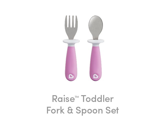 Raise toddler fork and spoon set