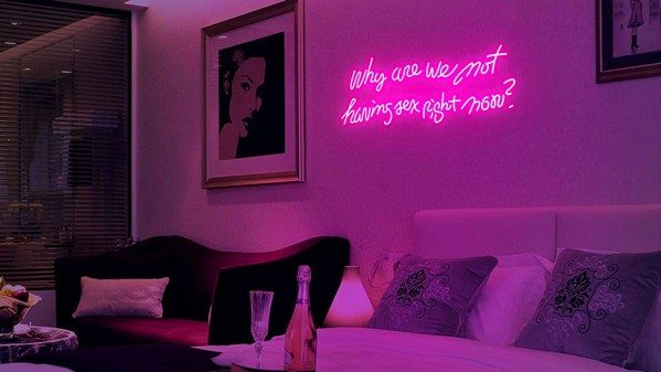 Why Are We Not Having Sex Right Now? Neon Sign