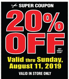 View 20% off 1 item