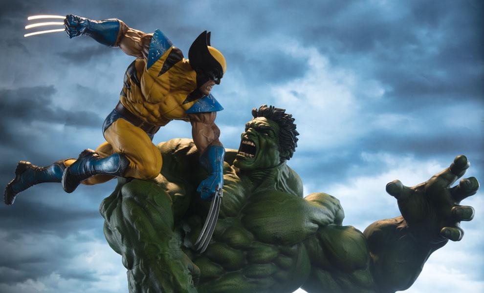 Hulk and Wolverine Maquette - FREE U.S. Shipping!