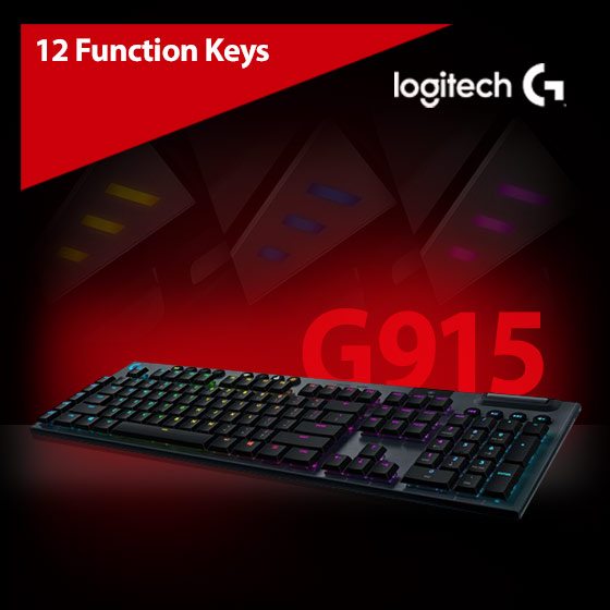 Logitech G G915 LIGHTSPEED Wireless RGB Mechanical Gaming Keyboard