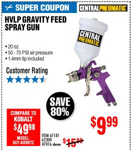 20 fl. oz. HVLP Gravity Feed Air Spray Gun