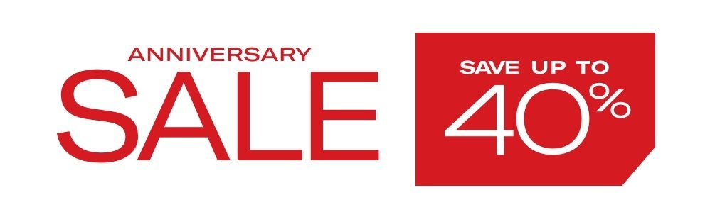 Anniversary Sale - Save Up To 40%