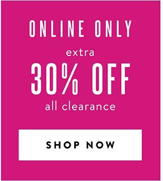 Extra 30% off Clearance