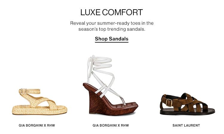 Reveal your summer-ready toes in the season’s top trending sandals. Shop Sandals