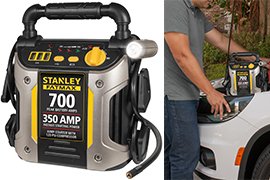 Stanley FatMax 700-Amp Peak Jump Starter & Air Compressor