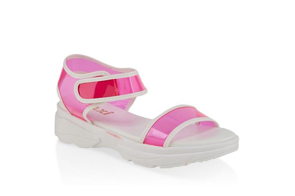 Two Band Platform Sandals