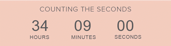 Now is the time to shop - Offer ending soon