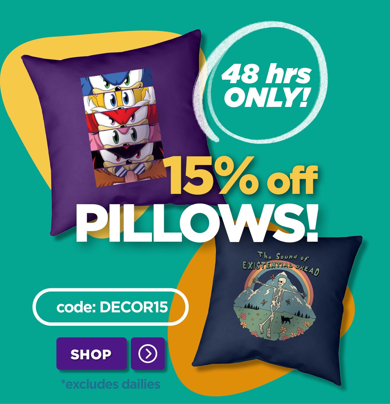15% Off Pilows