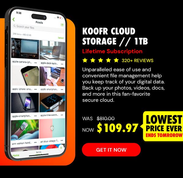 Koofr Cloud Storage: Lifetime Subscription (1TB)