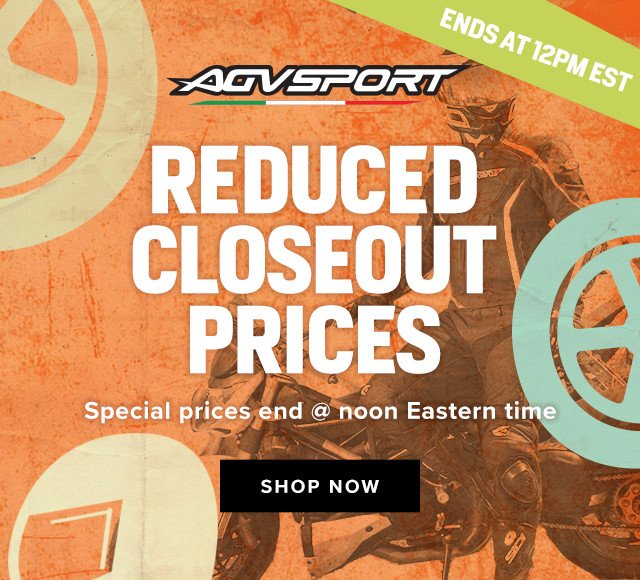 Special Priced AGV Sport Closeouts - Ends at 12pm EST - Shop Sale