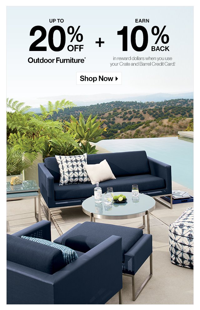 Up to 20% off Outdoor Furniture