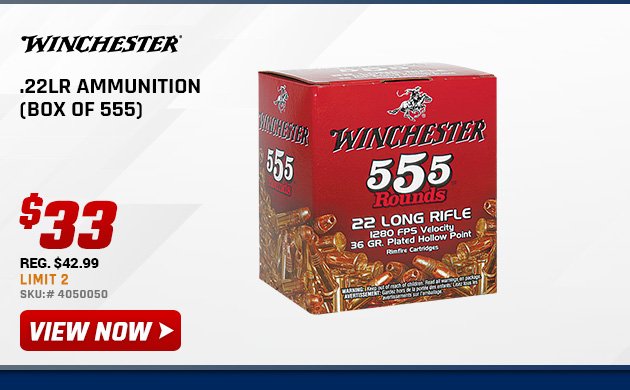 Winchester .22LR Ammunition (Box of 555)