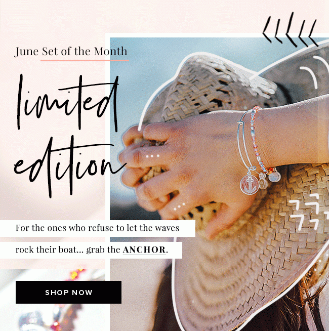 Shop the Limited Edition June Set of the Month Anchor Art Infusion Bangle Set.