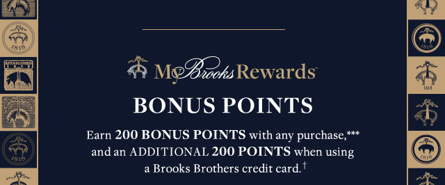 MY BROOKS REWARDS BONUS POINTS