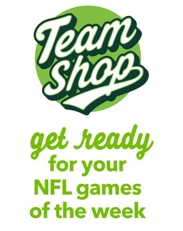 Team Shop. Get Ready NFL Games of the week.