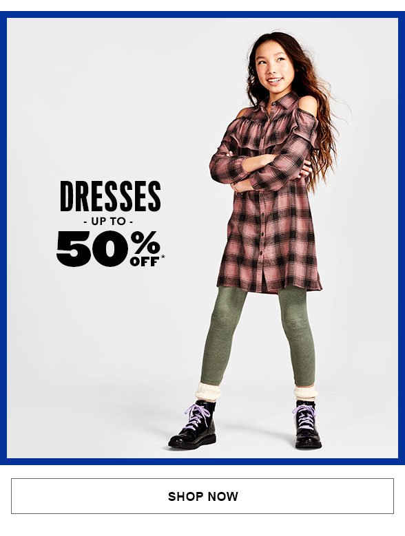 All Dresses Up to 50% Off