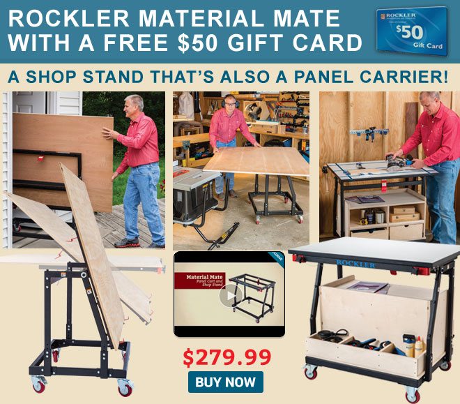 Rockler Material Mate with a Free $50 Gift Card!