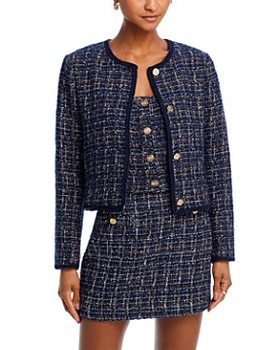 Aqua x Venus Williams Tweed Braid Trim Jacket - Exclusive