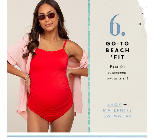 6. Go-To Beach 'Fit - Shop Maternity Swimwear