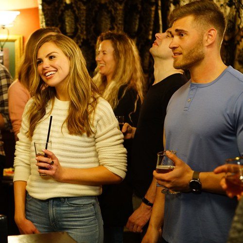 Hannah and Luke P smile on The Bachelorette