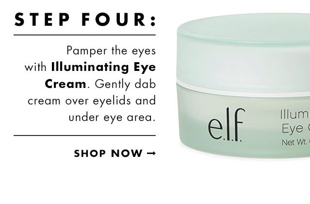 Step Four: Illuminating Eye Cream