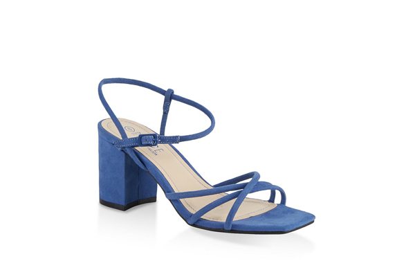 Strappy Mid Block Heel Sandals