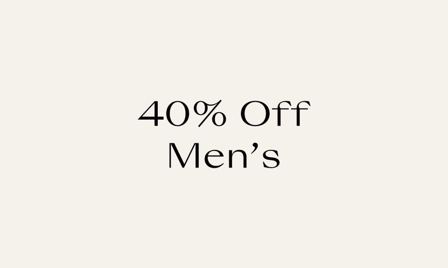 40% Off Men's