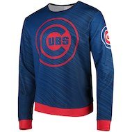 Men's Royal Chicago Cubs Static Rain Pullover Sweater