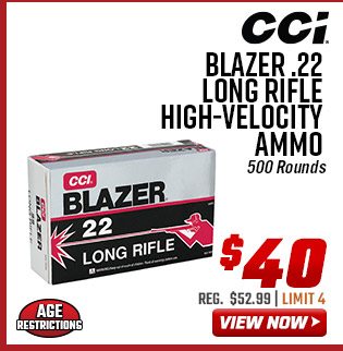 CCI Blazer .22 Long Rifle High-Velocity Ammo