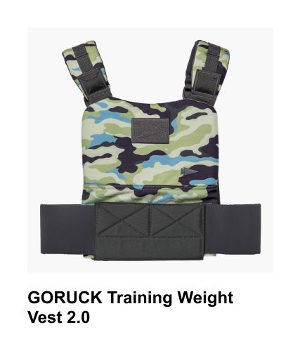 GORUCK Training Weight Vest 2.0