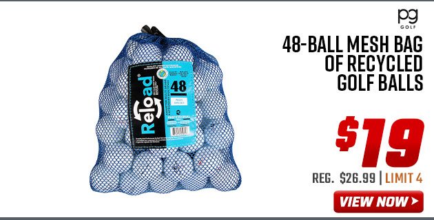 PG Professional Golf 48-Ball Mesh Bag of Recycled Golf Balls