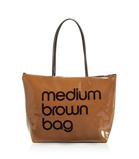 Zip Top Medium Brown Bag - Exclusive