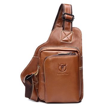Business Genuine Leather Chest Crossbody Bag