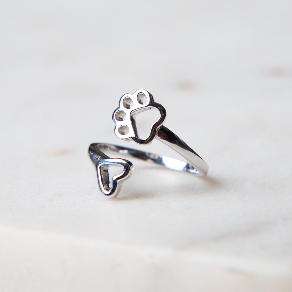 Limited Edition A Shelter Dog Promise Sterling Silver Ring