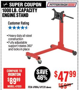 1000 lbs. Capacity Engine Stand