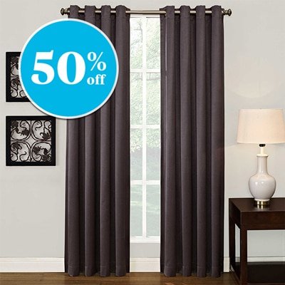 Ashton Grommet Top Room Darkening Window Curtain - 50% off