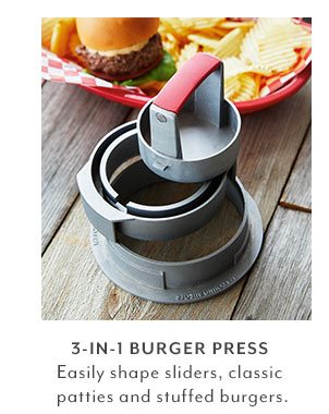 3-in-one Burger Press