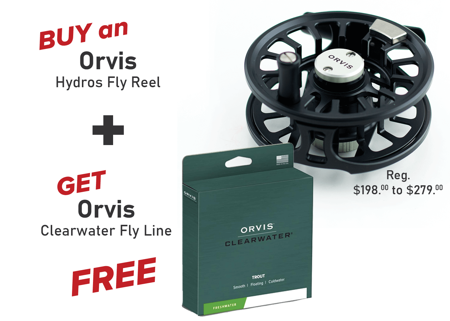 Buy an Orvis Hydros Fly Reel & Get a FREE 