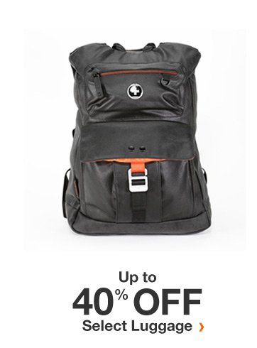 Up to 40% off select luggage