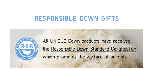 HEADER1 - RESPONSIBLE DOWN GIFTS