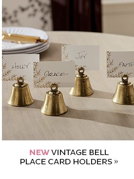 Vintage Bell Place Card Holders