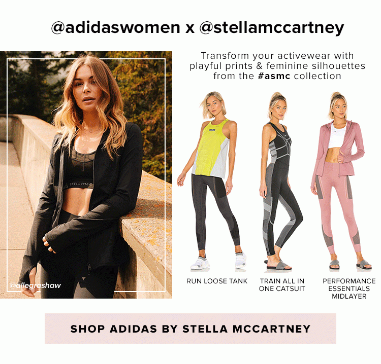 @adidaswomen x @stellamccartney. Transform your activewear with playful prints & feminine silhouettes from the #asmc collection. Shop Adidas by Stella McCartney.