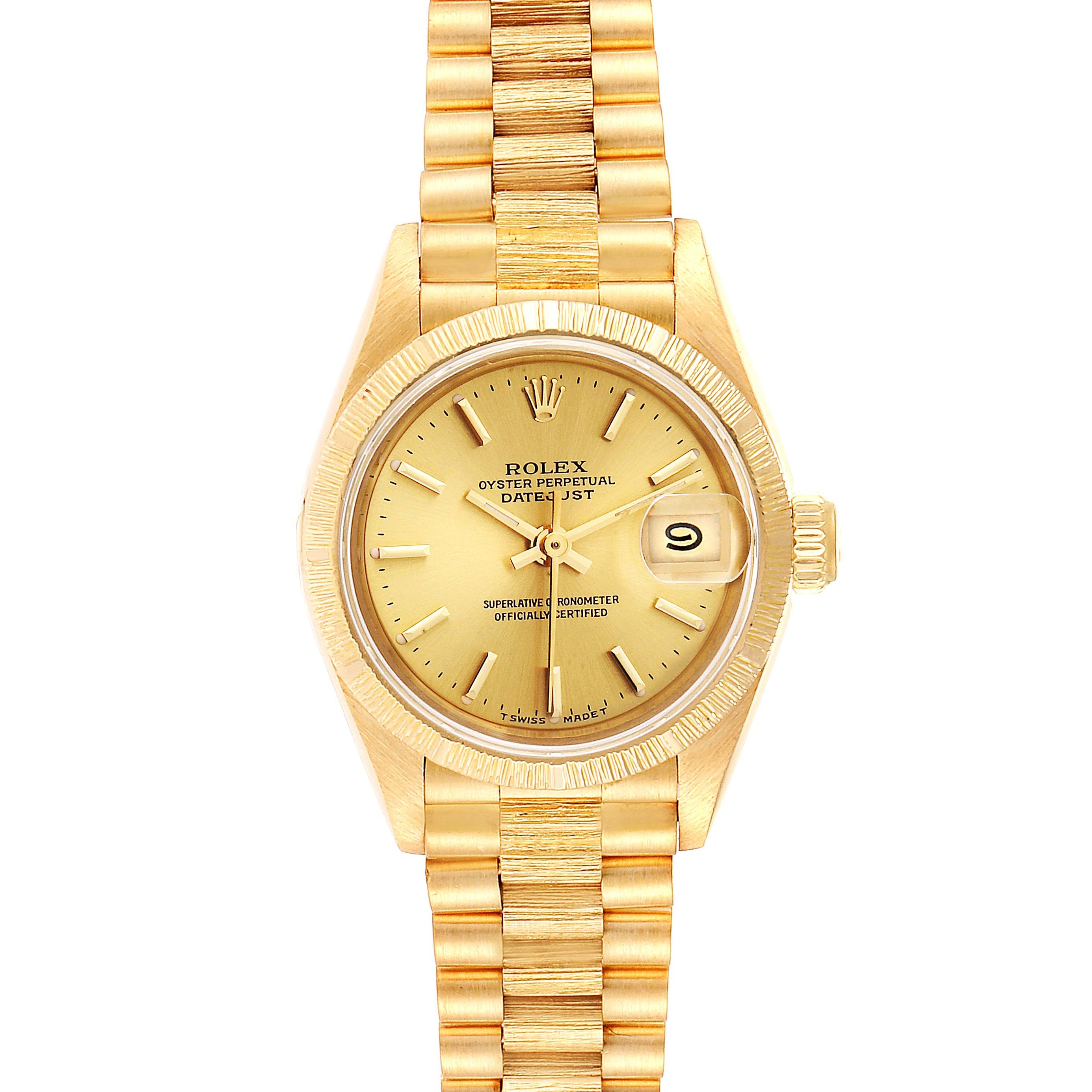 Image of Rolex President Datejust 18K Yellow Gold Ladies Watch 69278