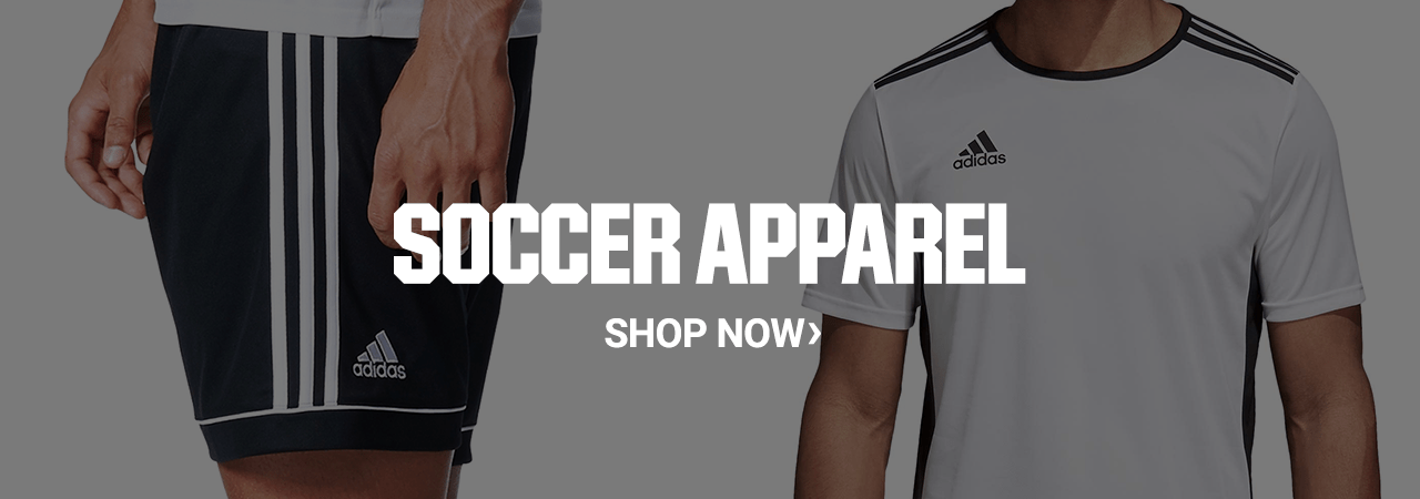Soccer accessories and Apparel. Shop Now.
