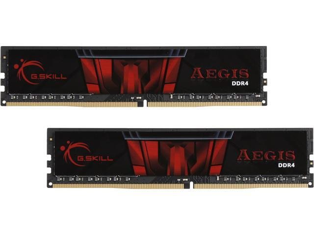 G.SKILL Aegis 16GB (2 x 8GB) DDR4 3000 (PC4 24000) Intel XMP 2.0 Desktop Memory, F4-3000C16D-16GISB